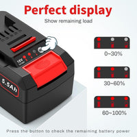 ASUNCELL 18V 5500mAh tool battery battery replacement for Power X-Change battery compatible with all 18V tools Li-Ion battery with LED display for battery