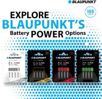 BLAUPUNKT AAA alkaline batteries, pack of 8, best for wall clocks, TV remote controls, LR03BPO/8CB