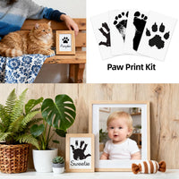 Baby Hand & Footprint Kit with Ink Pads and Cards Ã¢ÂÂ Keepsake Gift Set Black