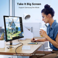 UGREEN USB C to HDMI 2.1 Cable 8K@60Hz 4K@240/144/120Hz Type C Thunderbolt 5/4/3 HDMI HDR Lead Compatible with MacBook iMac Mac Mini iPad Pro iPhone 17 16 Galaxy Tab 10 S25 Surface XPS Pixel 10(2M)