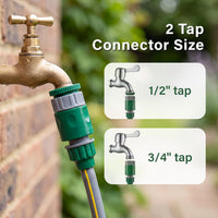 Garden Hose Reel 14M, 12m Water Pipe +2m Leader Hose, Hose Pipe Reel with 8 Adjustable Spray Gun Nozzles, Manual Retractable Garden Water Hose Reel,Outdoor Hose Reel Set for Garden Patios,Balconies