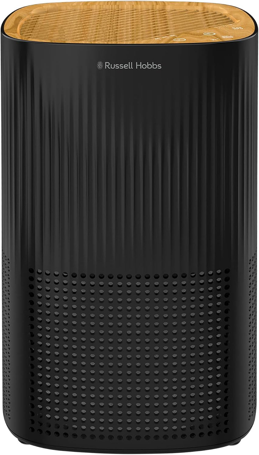 Russell Hobbs Air Purifier 100mÂ³/h HEPA+Carbon CADR 99.95% â Black Scandi Wood