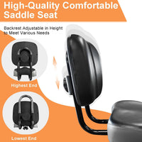 Aresvns Oversized Bicycle Saddle, Comfortable Leather City Bike Saddles Filled with Latex, Replacement Soft Rear Seat Cushion for Bikes, Universally Suitable for Both Men and Women
