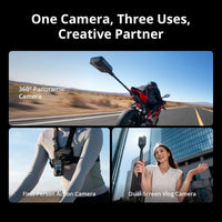 DJI Osmo 360 Standard Combo, 360 Camera With 1-Inch 360^0 Imaging, Native 8K 360^0 Video, 4K/120fps & 170^0 Boost Video, 120MP 360^0 Photo, 100-Min 8K Recording, Waterproof, Action Camera for Sports, Vlog
