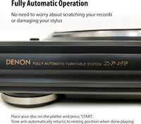 Denon DP-29F Analog Turntable Black - Turntable (Black, 360 mm, 357 mm, 97 mm, 2.8 kg)