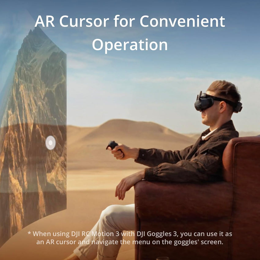 DJI RC Motion 3, FPV Smart Controller with Immersive Motion Control, Compact and Portable, One-Click Emergency Brake, AR Cursor, Intuitive Drone Controller, Multi-Model Compatibility