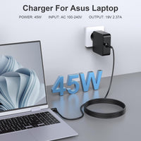 Laptop Charger for Asus, 45W ASUS Vivobook Charger Compatible with VivoBook S/Flip/Go/13/14/15/17, Laptop Charger Replacement for ASUS VivoBook, ZenBook, Chromebook, EeeBook, ImagineBook