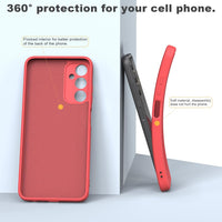 Silicone Cover for Samsung Galaxy A05s 4G (6.7 Inches) No screen protector incl Soft Silicone Ultra Thin TPU Case for Samsung Galaxy A05s 4G â Red