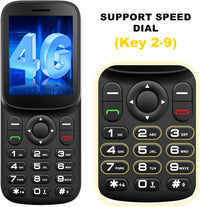 T185 | 4G SIM Free Mobile Phone Unlocked with Dual Nano SIM Slot | 1.8" LCD Screen | Bluetooth | 1000 mAh Battery | FM Radio | Compact Basic Mobile Phone with Torch| Pay As You Go Phones All Carriers