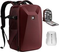 K&F CONCEPT Hardshell Camera Backpack DSLR Waterproof with 15.6in Laptop Compartment Red