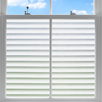 Privacy Window Film Frosted Stripe Static Cling UV Protection â 75x200cm