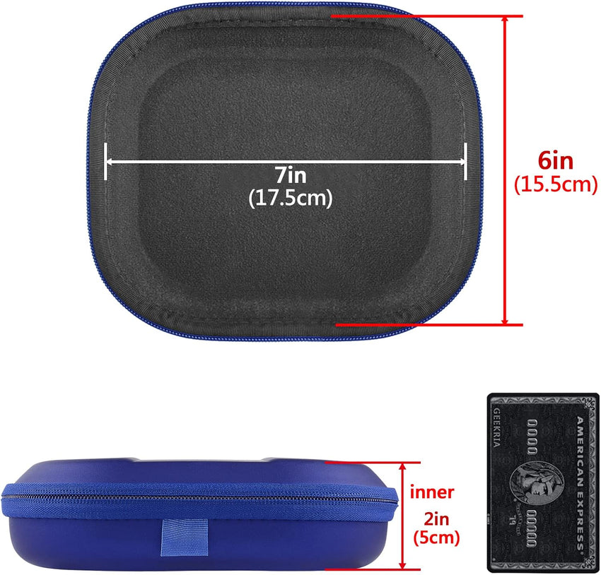 Geekria Headphone Carrying Case Hard Shell Travel Bag with Cable Storage for JBL Tune Series â Blue