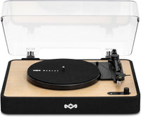 House of Marley Revolution Wireless Turntable - Bluetooth Record Player, 3-Speed Sustainably Made Vinyl Player, Easy Set Up Home Turntables for Vinyl Records with Dust Cover, Audio-Technica Cartridge