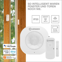 LEDVANCE SMART+ Outdoor Motion Sensor WiâFi Solar-Powered Motion Detection â Grey