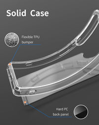 Foluu Case for Sony Xperia 1 V 2023, Hard PC Back & Soft TPU Bumper Protective Shockproof Scratch Resistant Case for Sony Xperia 1 V 2023 Clear