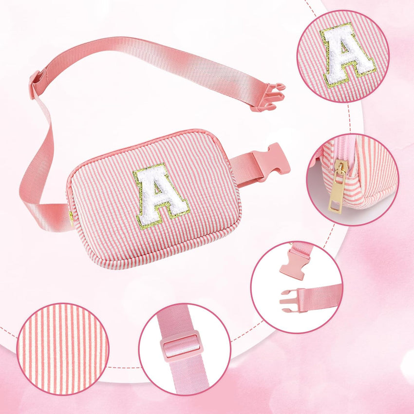 Girls Bum Bag Kids Waist Pack Suitable 8-13 Years Birthday Gift A Pink