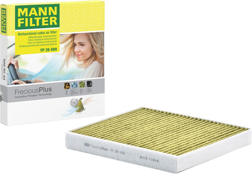 MANN-FILTER Cabin Air Filter FP 26 009 FreciousPlus Pollen/Biofunctional Fits Cars & Transporters