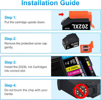11-Pack 202XL Ink Cartridge Compatible with Epson 202 XL 202XL Multipack for Expression Premium XP6100 XP6105 XP-6100 XP-6105 XP-6000 XP-6005 XP6000 XP6005 Printer Ink (3BK, 2PBK, 2C, 2M, 2Y)