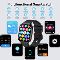 Smart Watch for Men Women Answer/Make Calls, 1.96" HD Touch Screen Fitness Watch with Heart Rate/Sleep Monitor, Step Counter, IP68 Waterproof Smartwatchc,113+ Sports Activity Trackers for Android/iOS