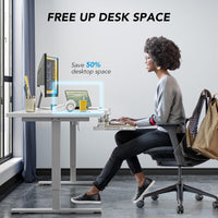 Under-Desk Extendable Keyboard Tray C-Clamp Sliding Platform 838x280mm