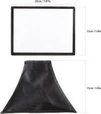 Universal Camera Flash Diffuser Speedlight Softbox Kit, Portable Small Soft Box for Canon Nikon, 20cm Octagon Softbox + 20x15cm Rectangular Softbox with Carry Pouch