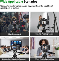 Gonine AC-PW20 AC Power Adapter NP-FW50 Dummy Battery Kit for Sony Alpha ZV-E10 A7 A7R A7S A7II A7RII A7SII A6500 A6400 A6300 A6100 A6000 A5100 A5000 RX10 II III IV NEX-3 NEX-5 NEX-7 Camera