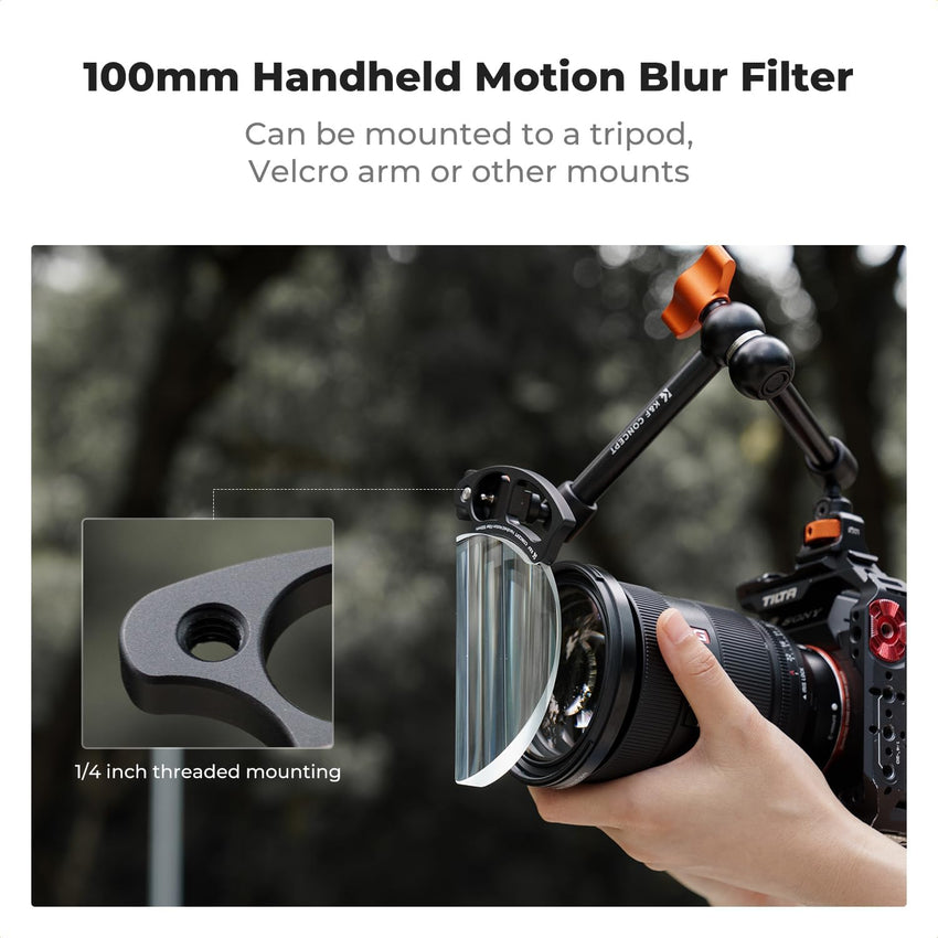 K&F CONCEPT 100mm Handheld K9 Glass Drag Prism Filter