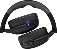 Skullcandy Crusher Evo Wireless Bluetooth Headphones with Multi-Sensory Bass and Charging Cable, Noise Isolating Over-Ear Fit, Up to 40 Hours Battery, Microphone for iPhone Android - True Black