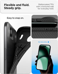 Spigen Liquid Air Case Compatible with iPhone Air (2025) [Military-Grade Drop Protection] - Matte Black