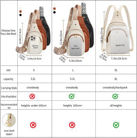 OSOCE Crossbody Bag for Women PU Sling Belt Bag Small Shoulder Chest Bag Purses with Adjustable Guitar Strap Phone Cable Hole Fanny Pack Cross Body Bags with for Ladies Travel Shopping.