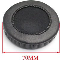 Replacement Earpads Leather Ear Cushions Spare Ear Pads Kit fit for Universal Diameter 55MM(1Pair Black)