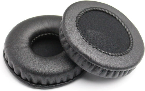 Replacement Earpads Leather Ear Cushions Spare Ear Pads Kit fit for Universal Diameter 55MM(1Pair Black)