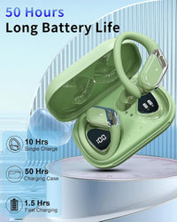 Bluetooth Earbuds True Wireless 50H Battery Bluetooth 5.4 CVC Noise Reduction Ã¢ÂÂ Green