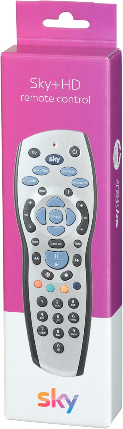 Original Sky+ HD remote - Duracell Batteries Included - Official Sky Branded Retail Packaging - SKY120,silver