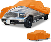 Universal Truck Cover Waterproof Aluminum Full Exterior Left Side Zipper Ã¢ÂÂ Orange 243-250in