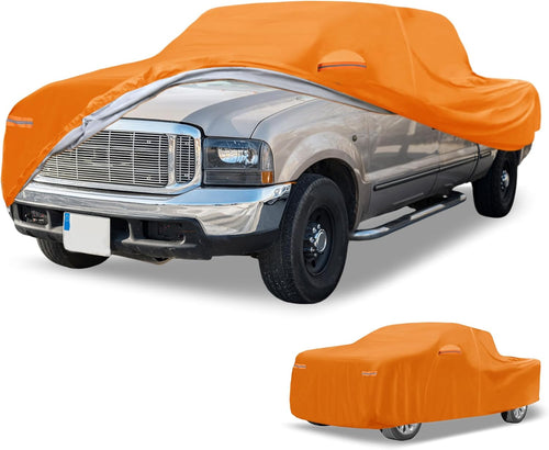 Universal Truck Cover Waterproof Aluminum Full Exterior Left Side Zipper Ã¢ÂÂ Orange 221-228in