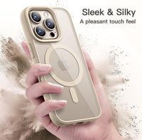 JETech Magnetic Case for iPhone 16 Pro Max, Desert Titanium