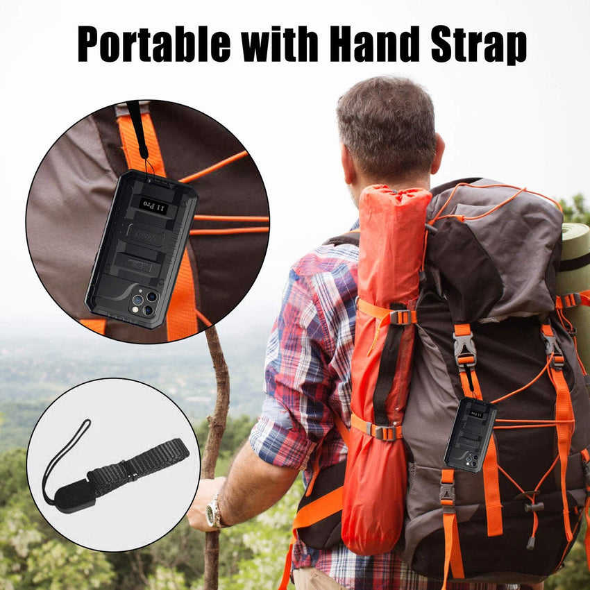 Beeasy iPhone 11 Pro Case Black, Shockproof Tough Heavy Duty, with Built-in Screen Protector 360 Degree Full Body Military Protective, Drop Proof Metal Cover for Outdoor Sport