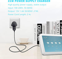 21W Power Charger Adapter 15V 1.4A Replacement with Alexa Echo (1st & 2nd Generation), Echo Plus (1st Gen), Echo Show (1st Gen), Fire TV (2nd Gen), Echo Look, Echo Link 2m Power Cable Plug Charger