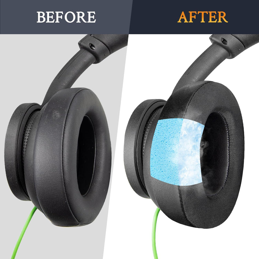 SOULWIT Cooling Gel Replacement Earpads for Microsoft Xbox Wireless/Wired, Xbox Wireless (2024 Version) Headphone, Ear Pads Cushions for Xbox Stereo 20th Anniversary Special Edition Headset