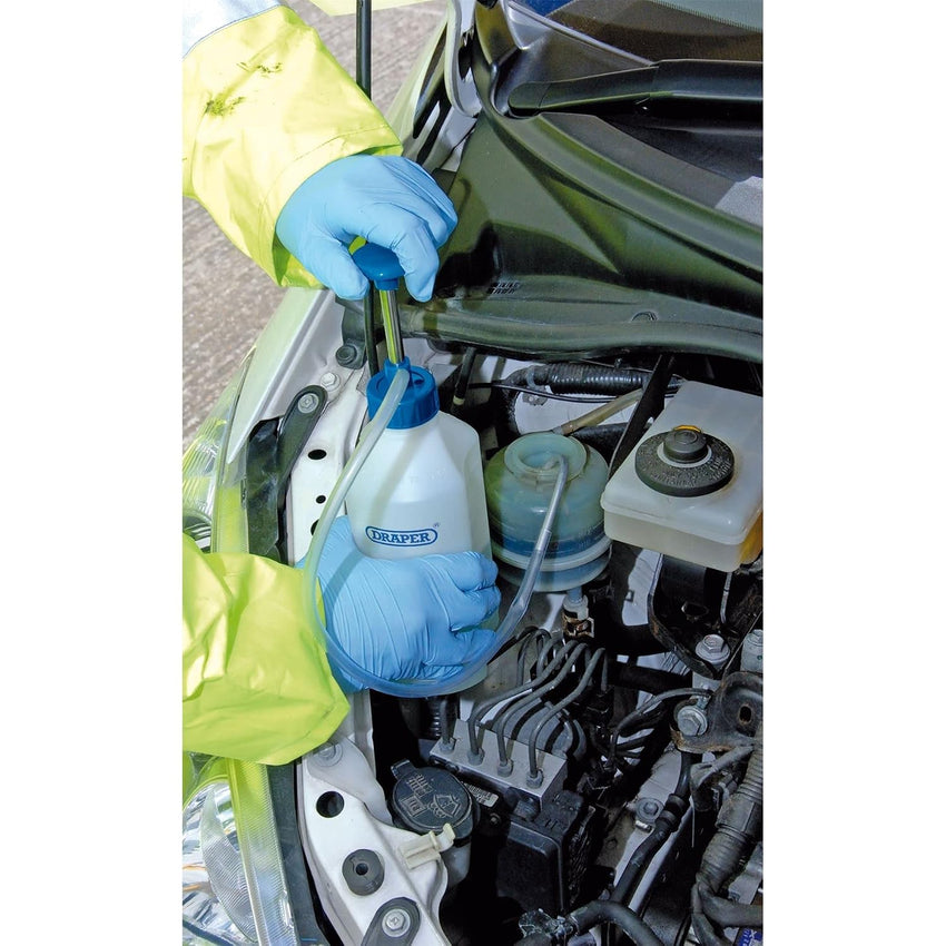 Draper Multi-Purpose Portable Fluid Pump | 1L Engine Fuel Oil Water Pump | Brake Fluid Bleeding Pump | 23242