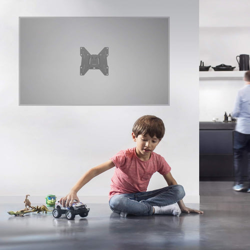 One For All TV Bracket - Fixed Wall Mount - Screen size 13-43 Inch - For All types of TVs (LED LCD Plasma) - Max Weight 50kgs - VESA 75x75 to 200x200 - Black - Smart Line - WM2211