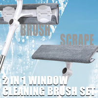 Telescopic Window Squeegee & Cleaning Pole 2-in-1 Silicone 3.8m