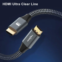 Twozoh 4K HDMI Cable 3M, High Speed HDMI 2.0 Cable, Braided HDMI to HDMI Lead Compatible with PS5, PS3, PS4, PC, Projector, HDTV, Xbox