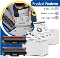 TN2420 Toner Cartridge for Brother HL-L2350DW Toner TN-2420 TN2410 TN-2410 MFC-L2710DW MFC-L2710DN HL L2350DW HL-L2310D DCP-L2530DW MFC-L2750DW DCP-L2510D MFC-L2730DW DCP-L2550DN HL-L2375DW Ink 2-Pack