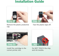 LIFOR PG-540XL 540XL Ink Cartridges Black Replacement for Canon 540 Ink Cartridges XL PG540XL PG540 PG-540 for Canon Pixma TS5150 MG3600 MG3650S TS5151 MG3650 MG4250 MX475 TS5100 MG3250 MG4200(2-pack)