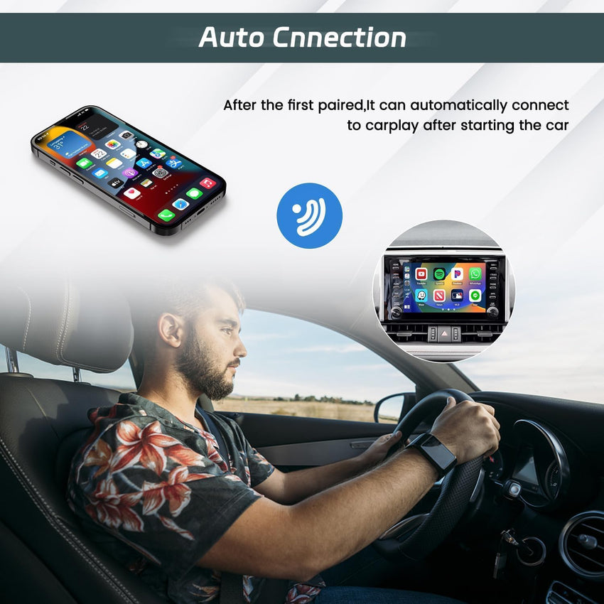 Wired to wireless CarPlay box, wireless CarPlay adapter, keeps the original CarPlay function