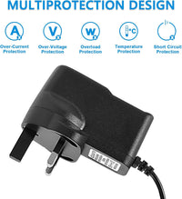 Guitar Pedal Power Supply, 9V DC 1A 6.6ft Guitar Effects Power Adapter, Center Tip Negative Sleeve Positive, Noise Reduction
