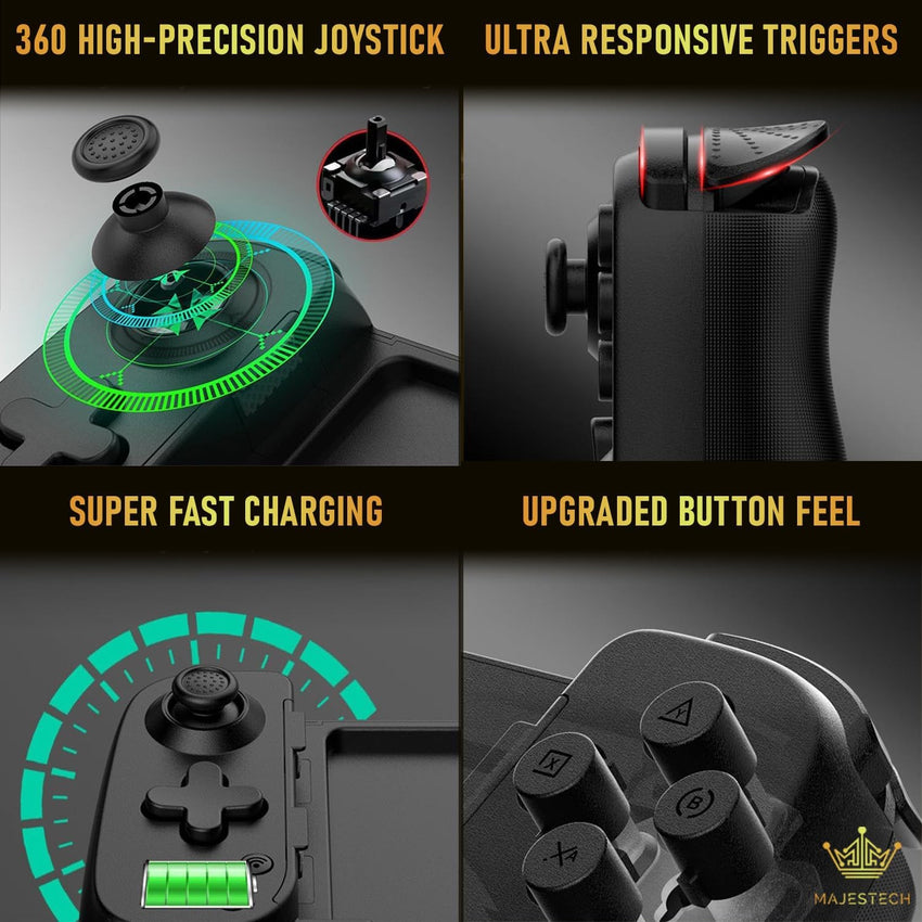 Bluetooth Mobile Game Controller Multi-Platform â Black
