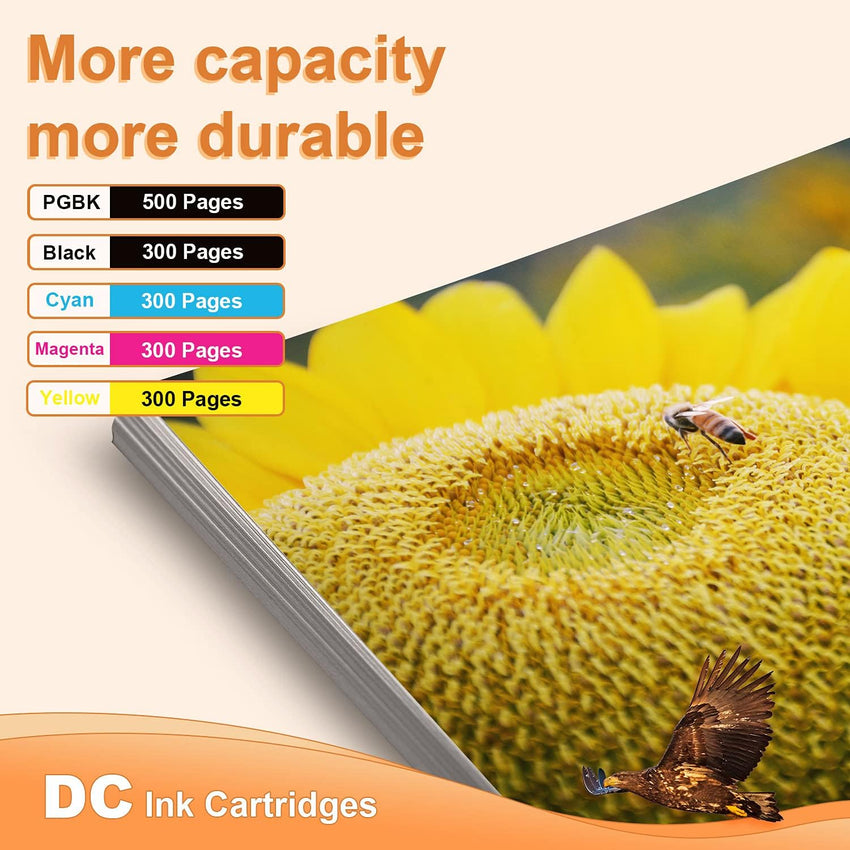 8 pack D&C Compatible Ink Cartridge Replacement for Canon PGI-525 CLI-526 for Canon Pixma MX885 MX895 MX715 MG6150 MG6250 MG5350 MG5150 iX6500 iX6550 MG5250 iP4850 iP4950 iP6500 MG8150 MG8250 (8-Pack)